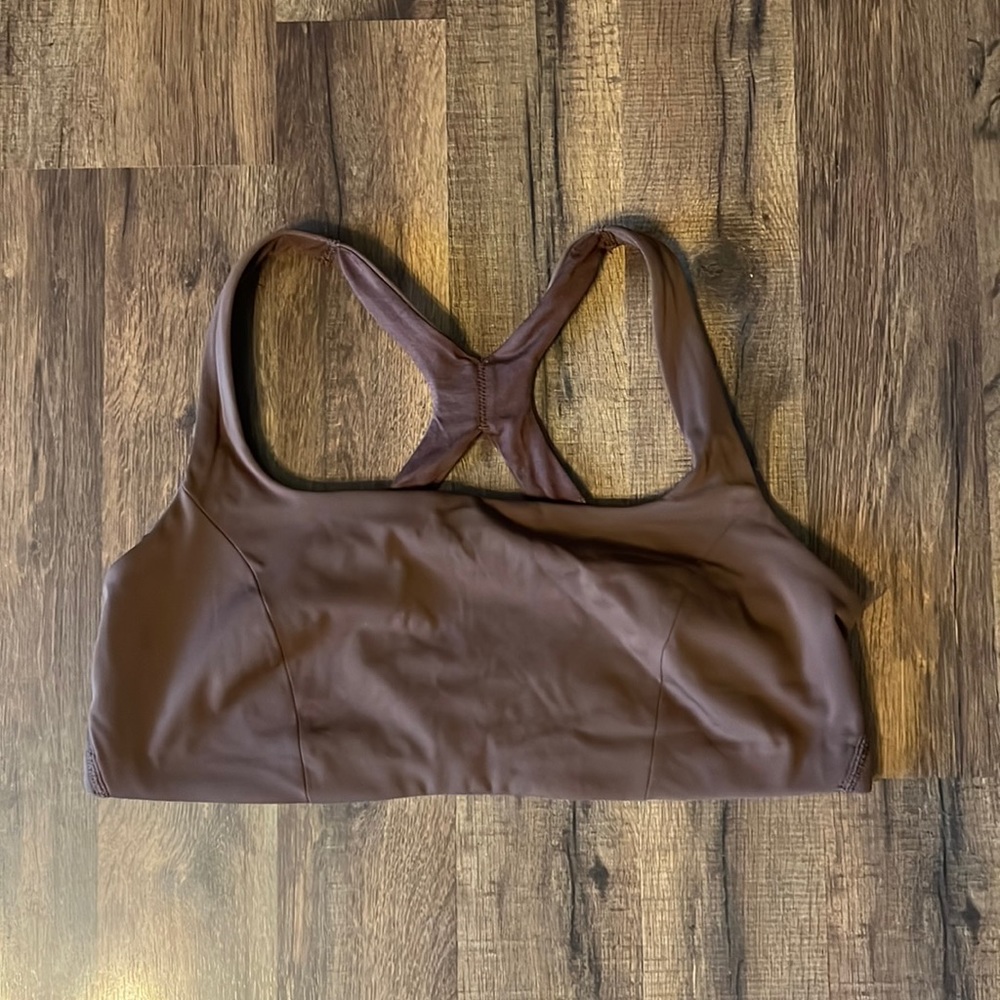 Lululemon SmoothCover Yoga Bra Java- Size 14